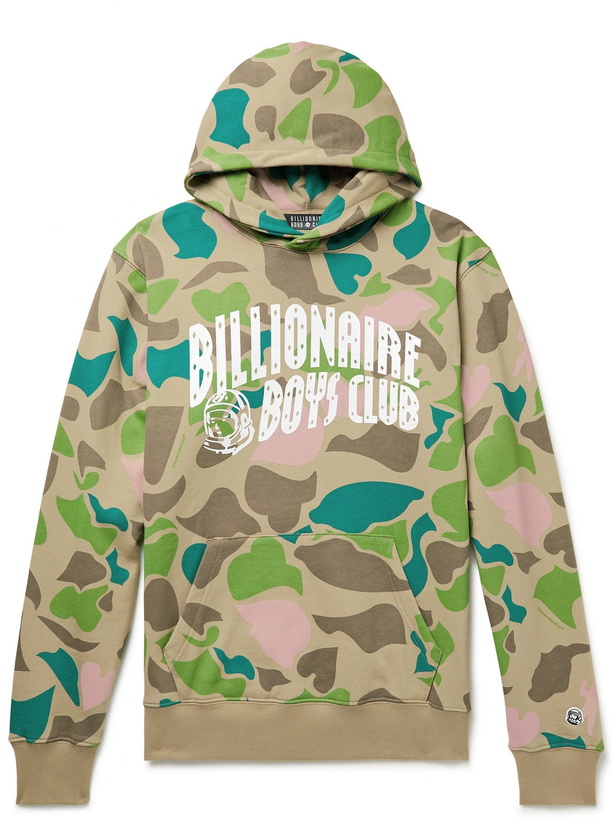 Photo: BILLIONAIRE BOYS CLUB - Arch Logo-Print Loopback Cotton-Jersey Hoodie - Multi - S