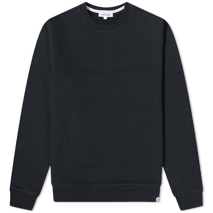 Photo: Norse Projects Men's Vagn Classic Crew Sweat in Dark Navy