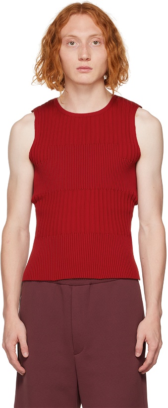 Photo: CFCL Red Fluted Tank Top