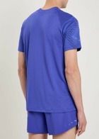 Nike Dri-fit Adv Perforated Jersey Running T-shirt Blue