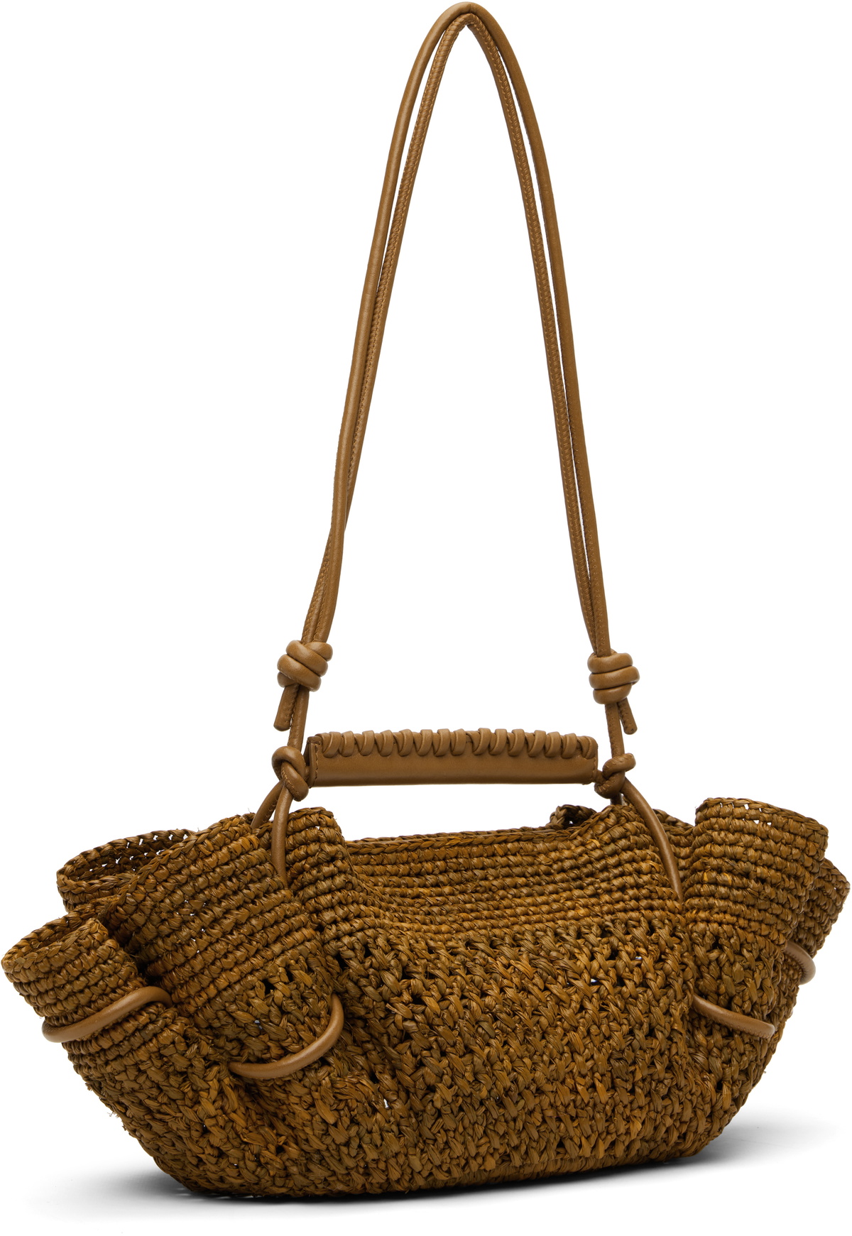 HEREU Tan Arta Mini Raffia Bag