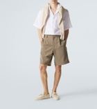 Brioni Linen bowling shirt