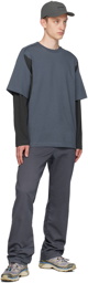 AFFXWRKS Blue & Gray Dual Sleeve Long Sleeve T-Shirt
