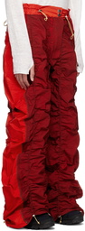 Charlie Constantinou Red Adjustable Length Lounge Pants