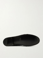 SAINT LAURENT - Le Loafer Logo-Embellished Eel Mules - Brown