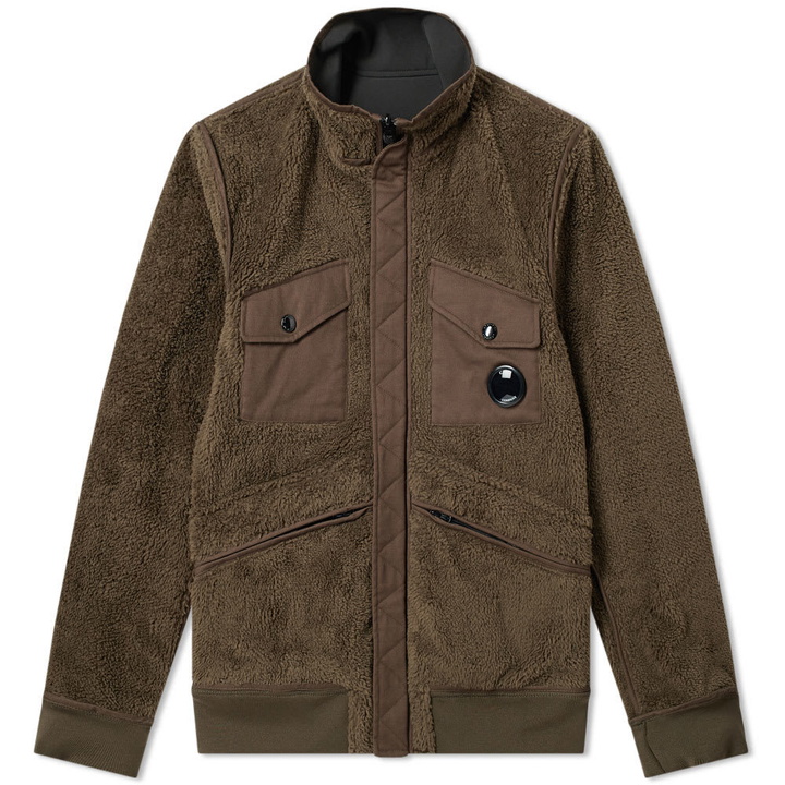 Photo: C.P. Company Reversible Fleece Soft Shell Jacket Military