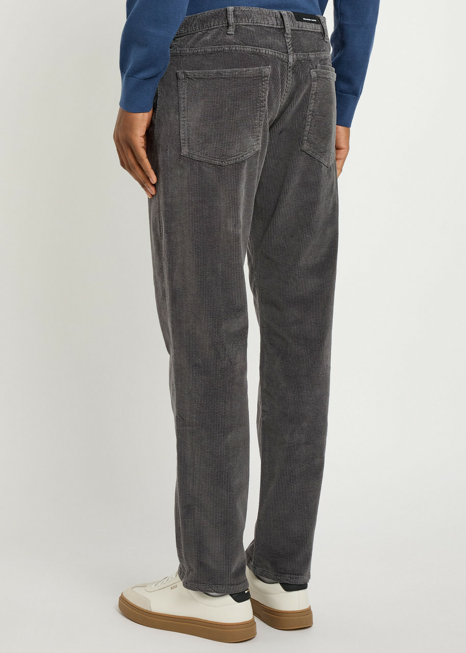 PS Paul Smith Tapered-leg Corduroy Trousers Grey
