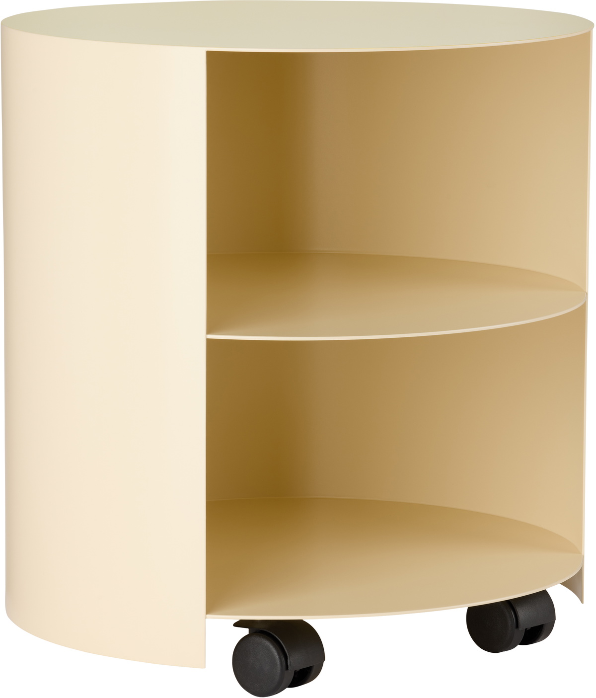 HEM Off-White Hide Side Table