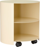 HEM Off-White Hide Side Table