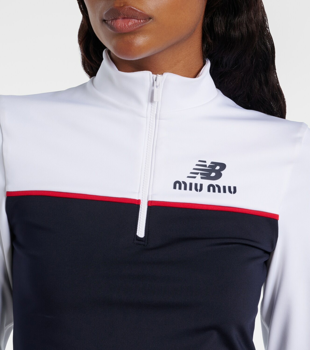 Miu Miu x New Balance jersey crop top