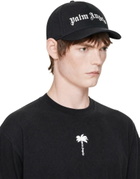 Palm Angels Black Classic Logo Cap