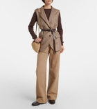 Brunello Cucinelli Mellow Small suede shoulder bag