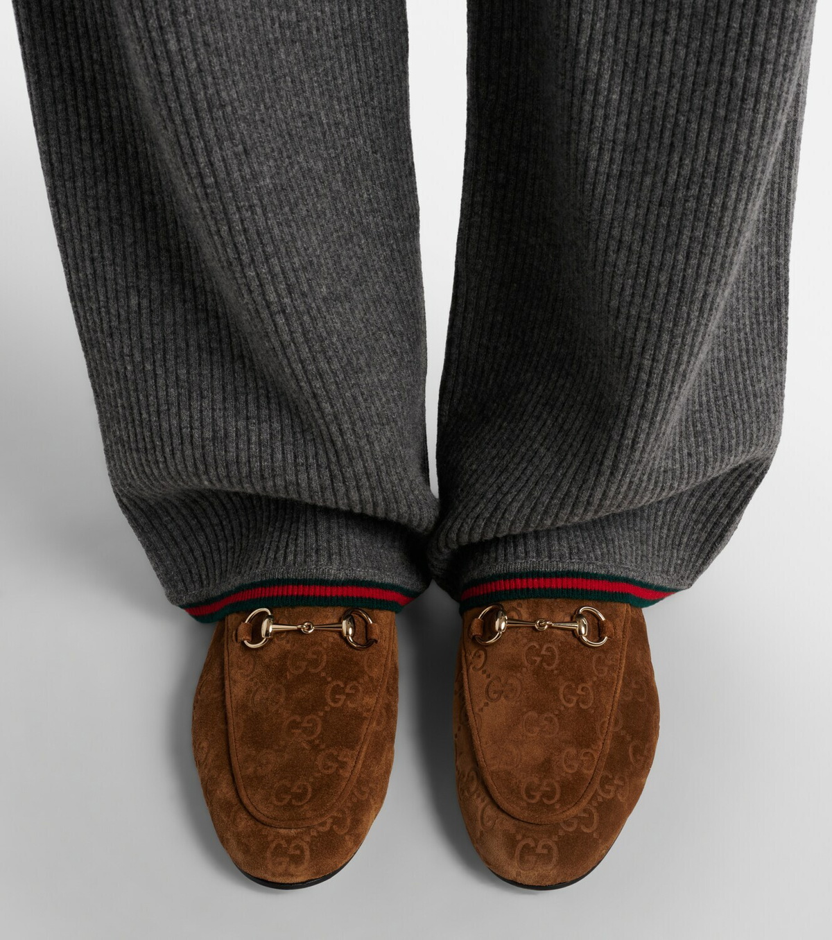Gucci Jordaan Doria suede loafers