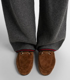 Gucci Jordaan Doria suede loafers