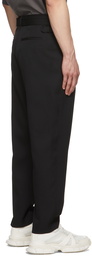 Juun.J Black One Tuck Belted Trousers