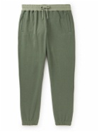 Mr P. - Tapered Cotton-Jersey Sweatpants - Green