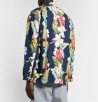 Engineered Garments - Loiter Floral-Print Microfibre Blazer - Blue