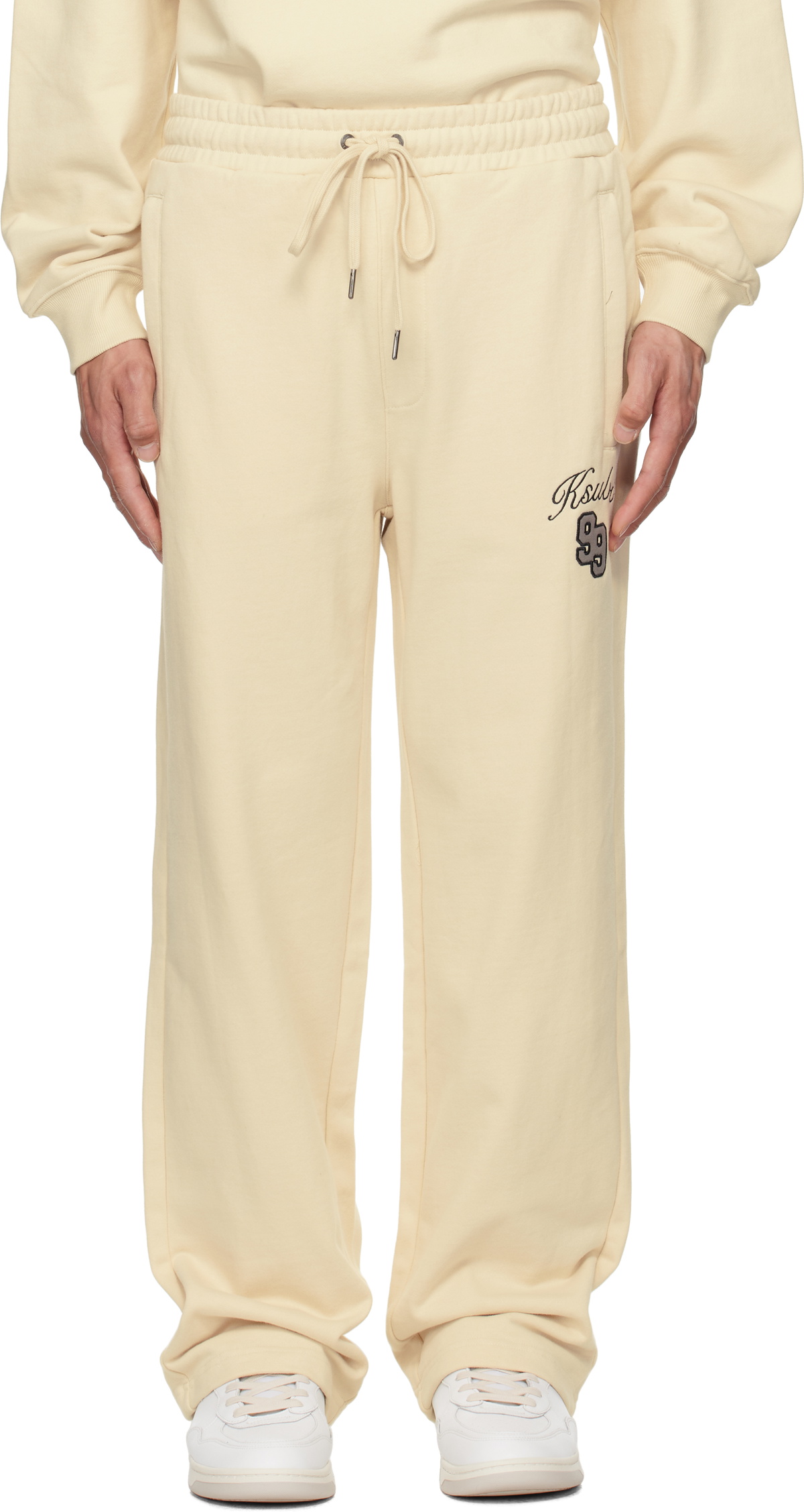 Ksubi Beige Playoff Synthesis Sweatpants