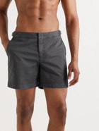 Orlebar Brown - Bulldog II Mid-Length Cotton-Blend Twill Swim Shorts - Gray