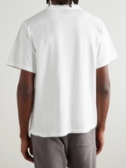Remi Relief - US Run Printed Cotton-Jersey T-Shirt - White