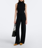 Jardin des Orangers Virgin wool and cashmere wide-leg pants