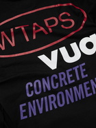 WTAPS - Logo-Appliquéd Printed Cotton-Jersey T-Shirt - Black