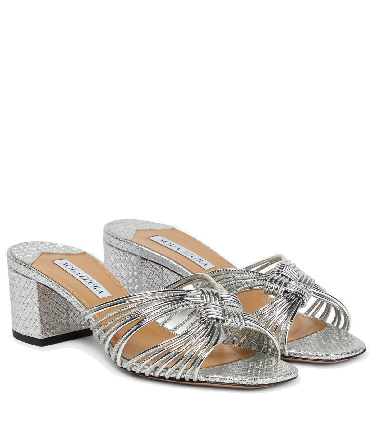 Aquazzura Club 50 leather mules Aquazzura