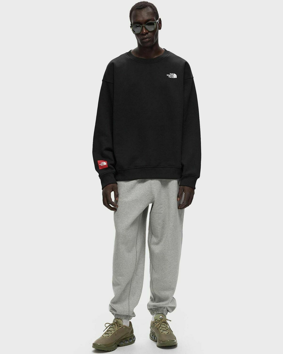The North Face U Axys Crew White Sweatshirts The North Face