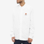 Kenzo Men's Logo Crest Button Down Oxford Shirt in White