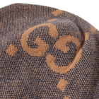 Gucci Men's Monogram Beanie in Sapphire/Beige