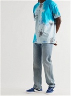 Nike - NSW Logo-Print Tie-Dyed Cotton-Jersey T-Shirt - Blue