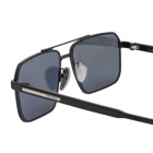 Prada Eyewear Men's A57S Sunglasses in Black/Dark Grey 
