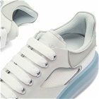 Alexander McQueen Men's Transparent Sole Oversized Sneakers in White/Ice Grey
