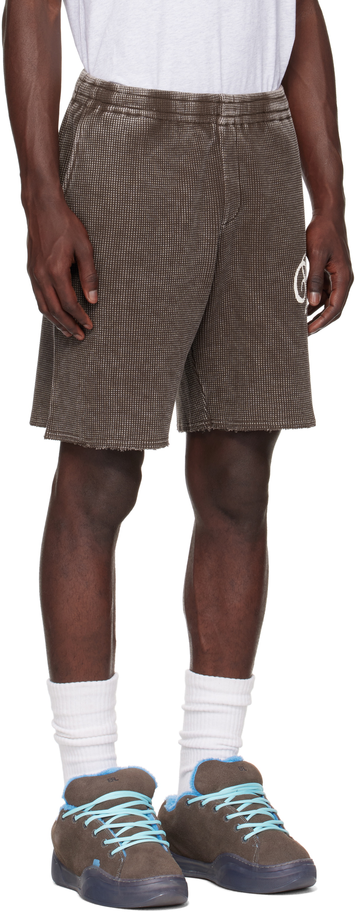 Dime Brown Waffle Fighter Shorts