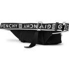 GIVENCHY - Logo Webbing-Trimmed Shell Messenger Bag - Black