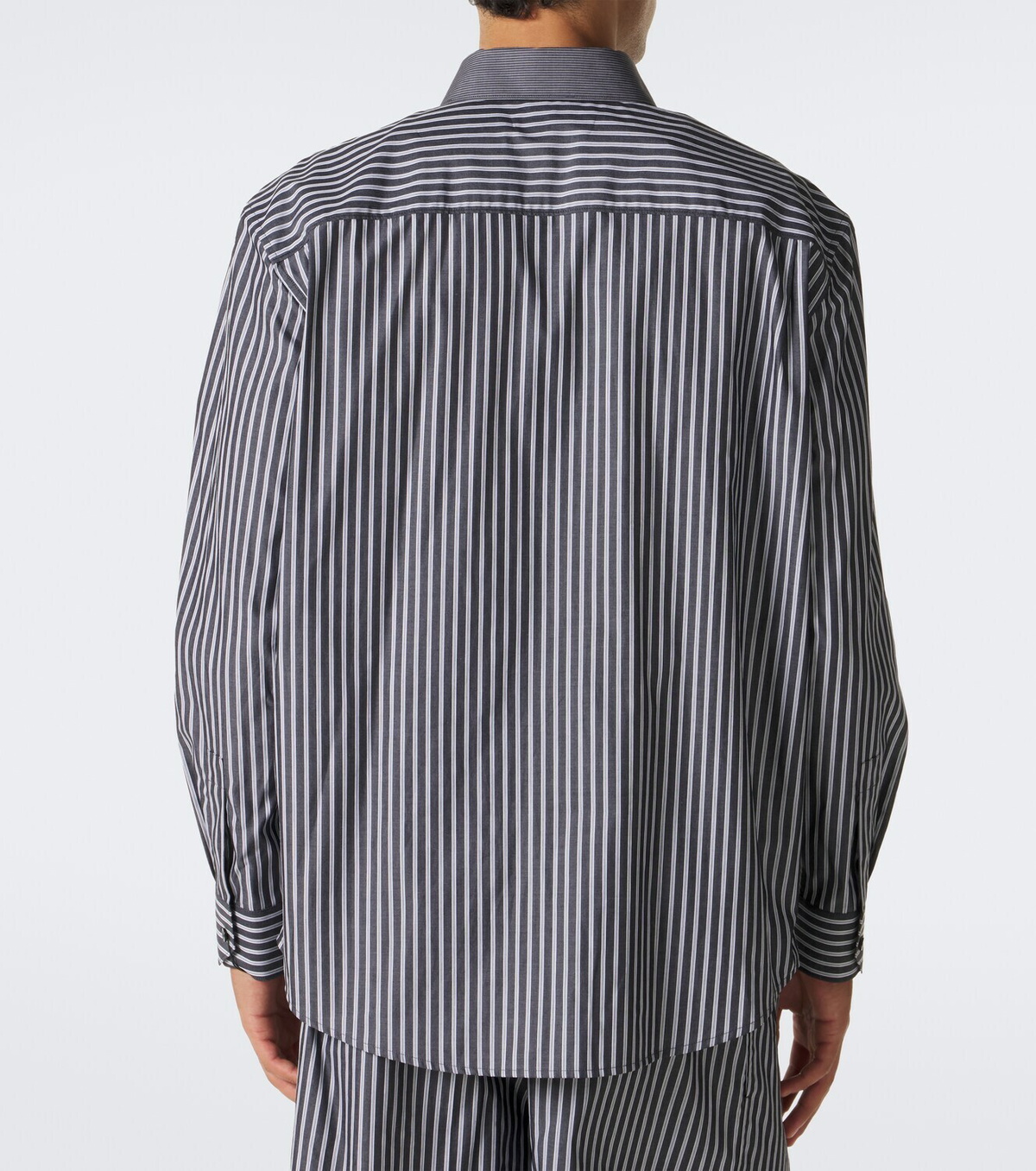 Saint Laurent Striped cotton poplin shirt