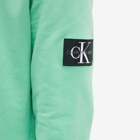 Calvin Klein Men's Monogram Sleeve Badge Hoody in Neptunes Wave