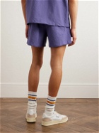 Howlin' - Magic Straight-Leg Stretch-Cotton Seersucker Drawstring Shorts - Purple