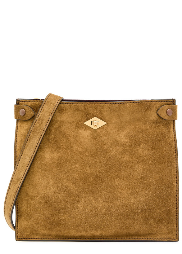 Photo: Metier Stowaway Suede Cross-body bag - Tan - One Size
