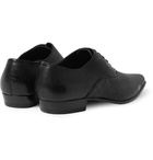 Saint Laurent - Pointed Lizard Oxford Shoes - Men - Black