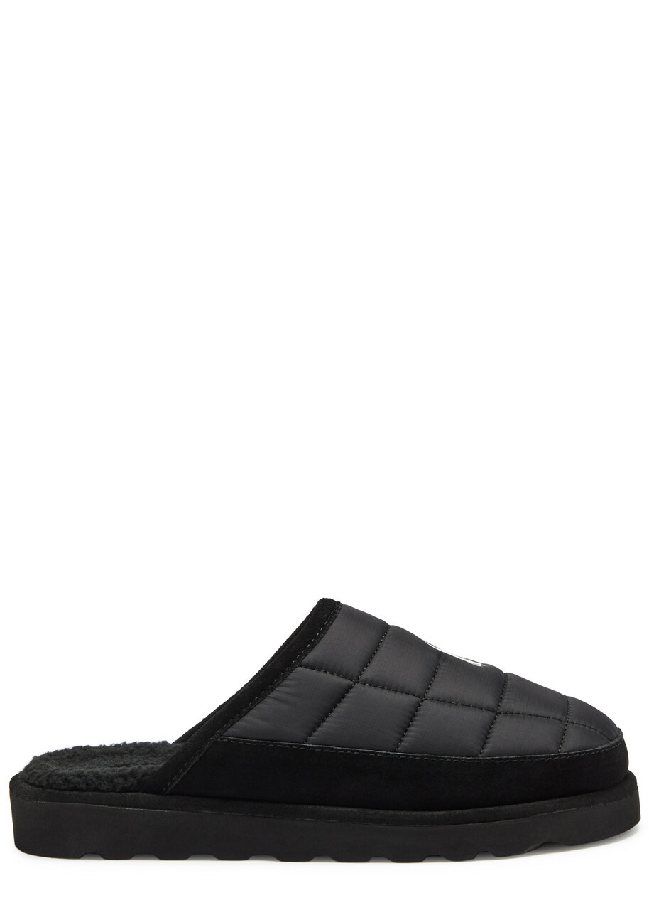 Polo Ralph Lauren Quilted Shell Slippers Black