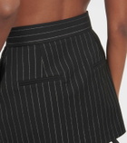 Alex Perry High-rise pinstripe miniskirt