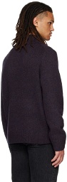 Vince Purple Mélange Sweater