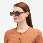 Loewe Eyewear Women's Loewe Slim Sunglasses in Dark Havana/Brown 