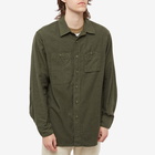 Engineered Garments Men's Flannel Work Shirt in Olive