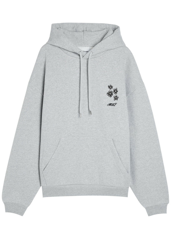 Photo: Mki Miyuki Zoku Hibiscus Hooded Cotton-blend Sweatshirt Grey