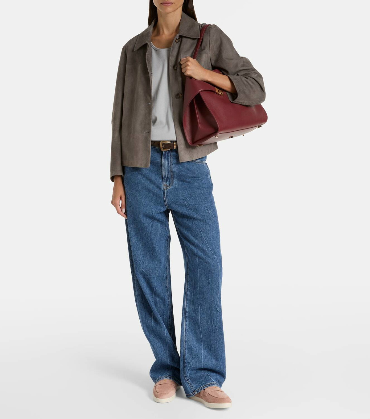 Tory Burch Suede penny loafers