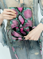 Acne Studios Snake Embossed Shoulder Bag