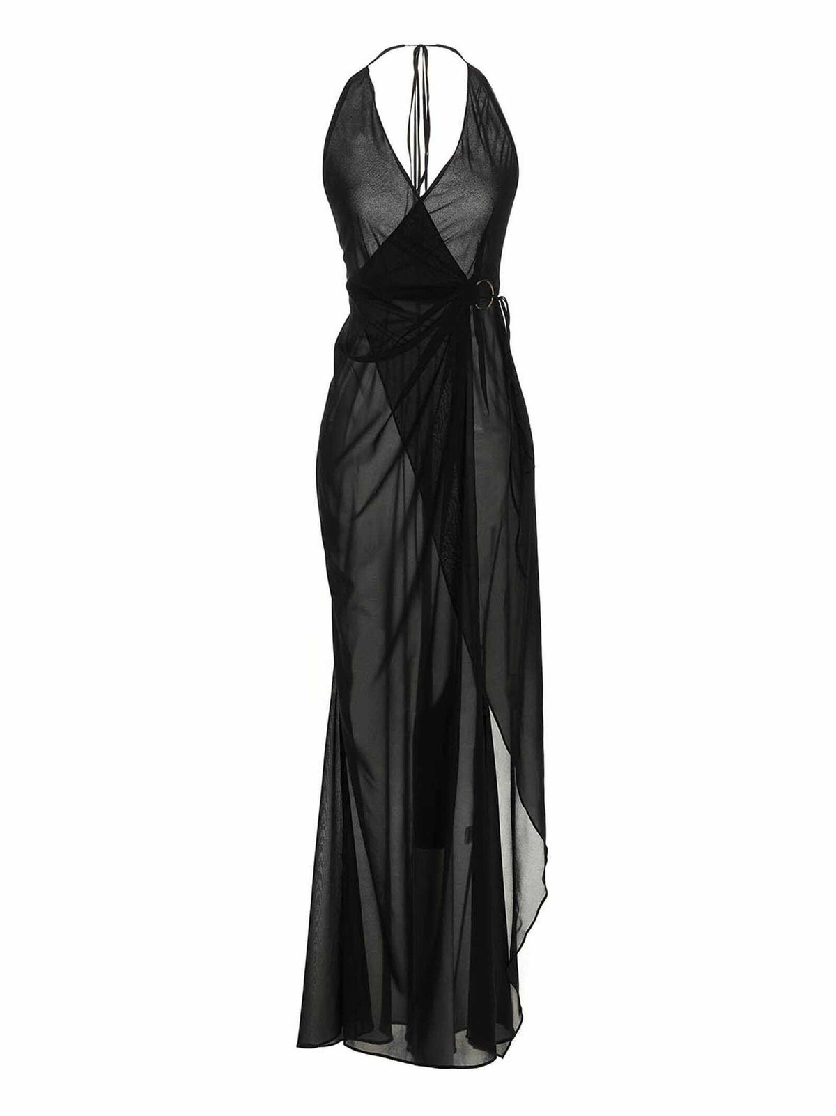 Louisa Ballou Black & Red Long Heatwave Dress Louisa Ballou