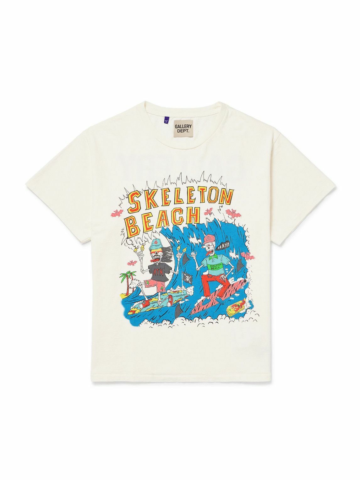 Gallery Dept. - Skeleton Beach Surf Glittered Printed Cotton